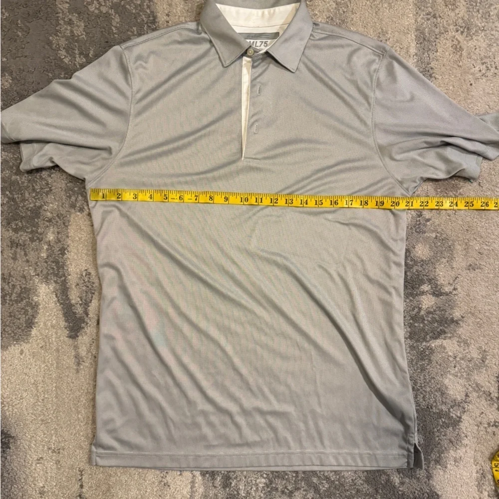 Men's Gray Greg Norman Polo Shirt